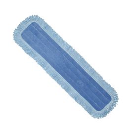 Dust Mop 5x18 Microfiber Blue W  Fringe - Ford System Janitorial 